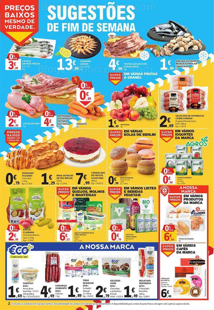 Antevisão Folheto E-LECLERC Promoções Fim de Semana - 25 a 27 agosto