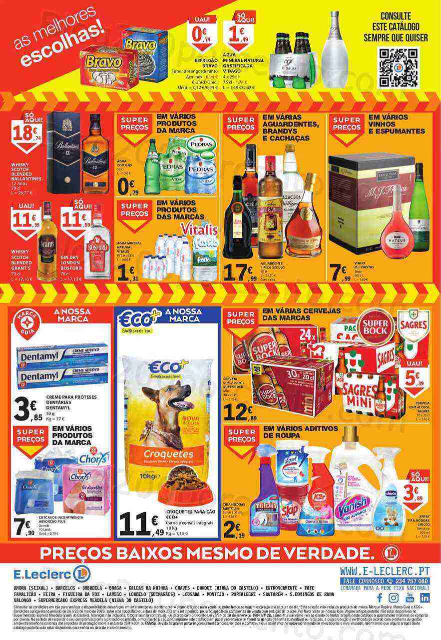 Antevisão Folheto E-LECLERC Promoções Fim de Semana - 26 a 28 maio