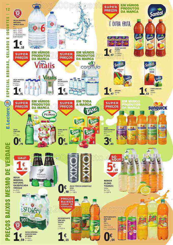 Antevisão Folheto E-LECLERC Especial Gelados e Bebidas Promoções de 27 junho a 9 julho