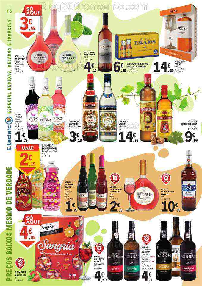 Antevisão Folheto E-LECLERC Especial Gelados e Bebidas Promoções de 27 junho a 9 julho