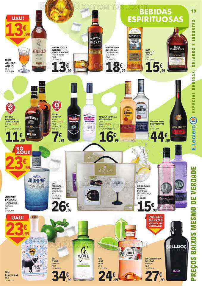 Antevisão Folheto E-LECLERC Especial Gelados e Bebidas Promoções de 27 junho a 9 julho