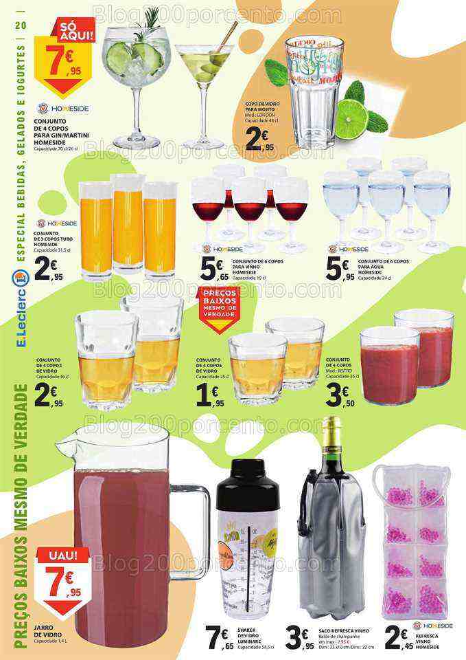 Antevisão Folheto E-LECLERC Especial Gelados e Bebidas Promoções de 27 junho a 9 julho