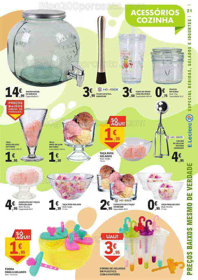 Antevisão Folheto E-LECLERC Especial Gelados e Bebidas Promoções de 27 junho a 9 julho