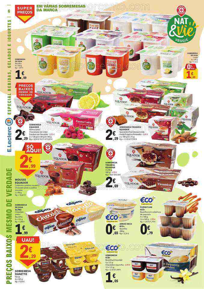 Antevisão Folheto E-LECLERC Especial Gelados e Bebidas Promoções de 27 junho a 9 julho