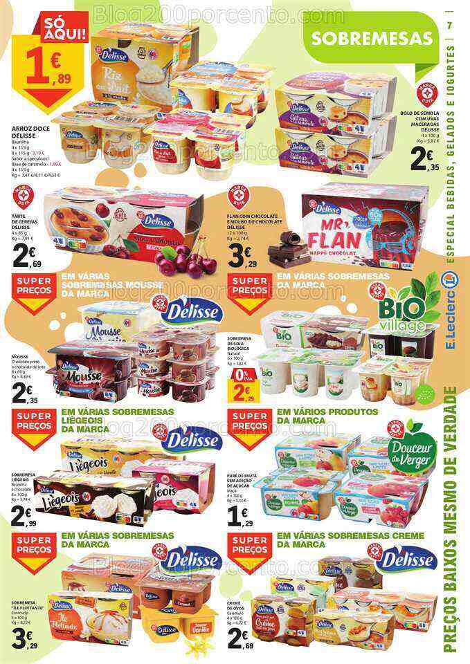 Antevisão Folheto E-LECLERC Especial Gelados e Bebidas Promoções de 27 junho a 9 julho