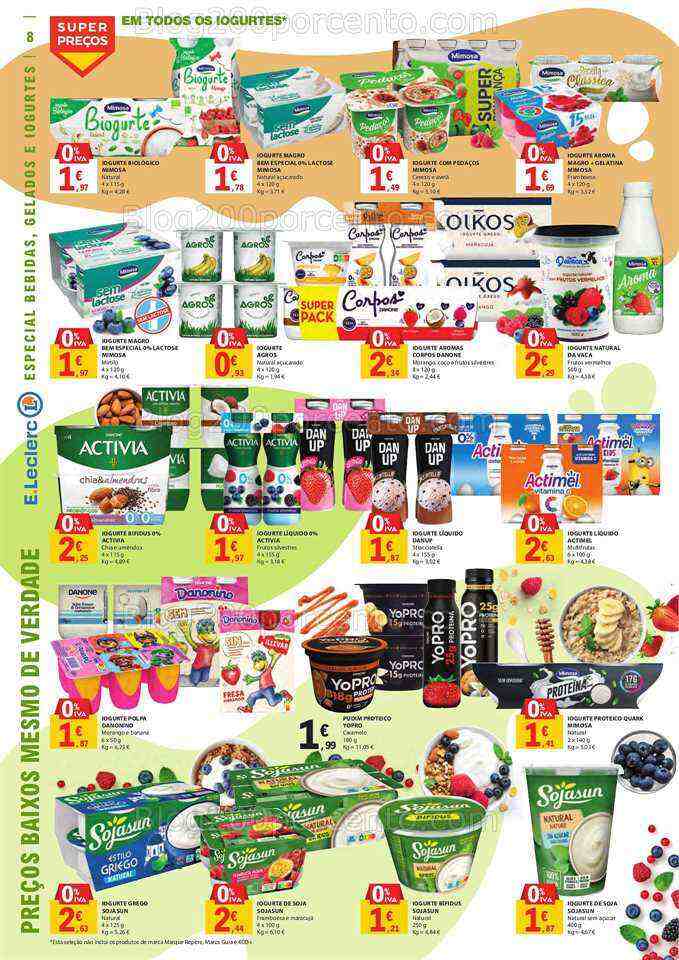 Antevisão Folheto E-LECLERC Especial Gelados e Bebidas Promoções de 27 junho a 9 julho