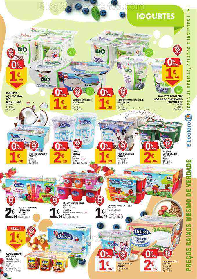 Antevisão Folheto E-LECLERC Especial Gelados e Bebidas Promoções de 27 junho a 9 julho