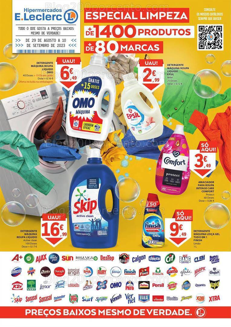 Antevisão Folheto E-LECLERC Promoções de 29 agosto a 10 setembro
