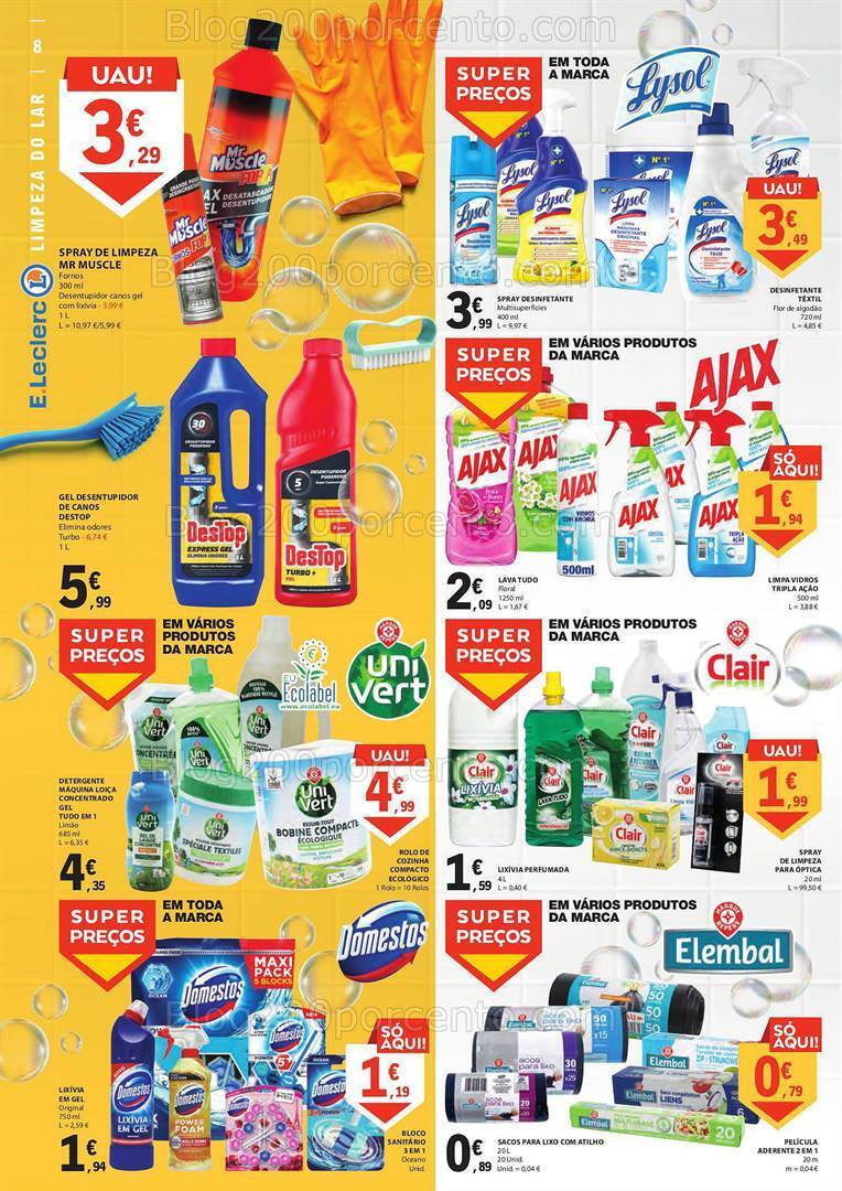 Antevisão Folheto E-LECLERC Promoções de 29 agosto a 10 setembro