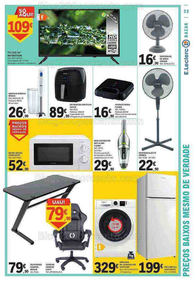 Antevisão Folheto E-LECLERC Bazar Promoções de 29 junho a 5 julho