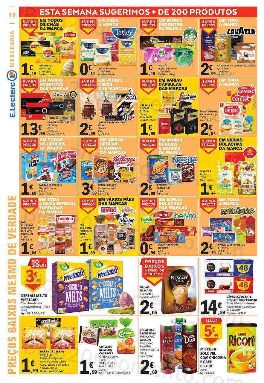 Antevisão Folheto E-LECLERC Páscoa Promoções de 30 março a 10 abril