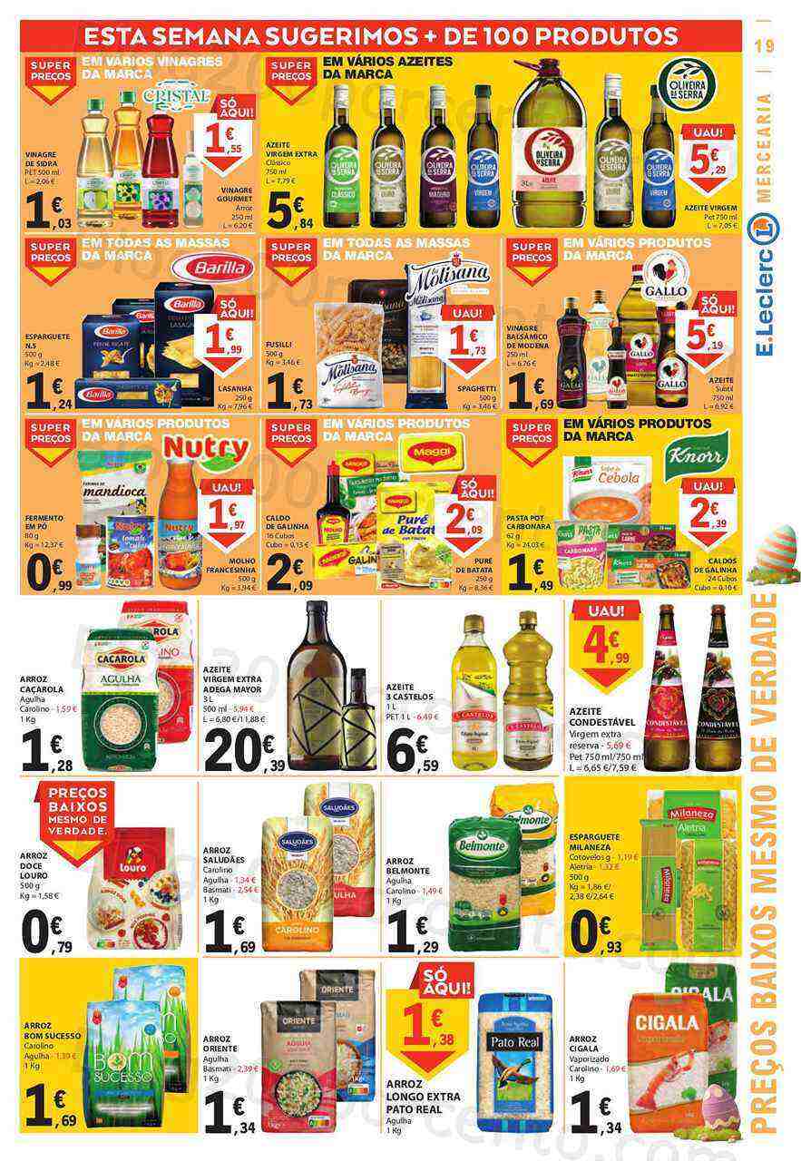 Antevisão Folheto E-LECLERC Páscoa Promoções de 30 março a 10 abril