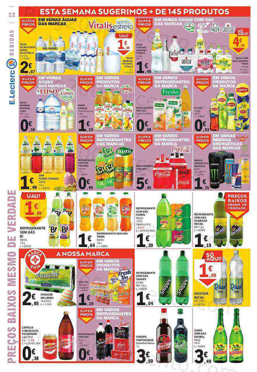 Antevisão Folheto E-LECLERC Páscoa Promoções de 30 março a 10 abril