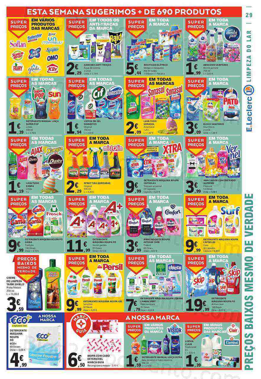 Antevisão Folheto E-LECLERC Páscoa Promoções de 30 março a 10 abril