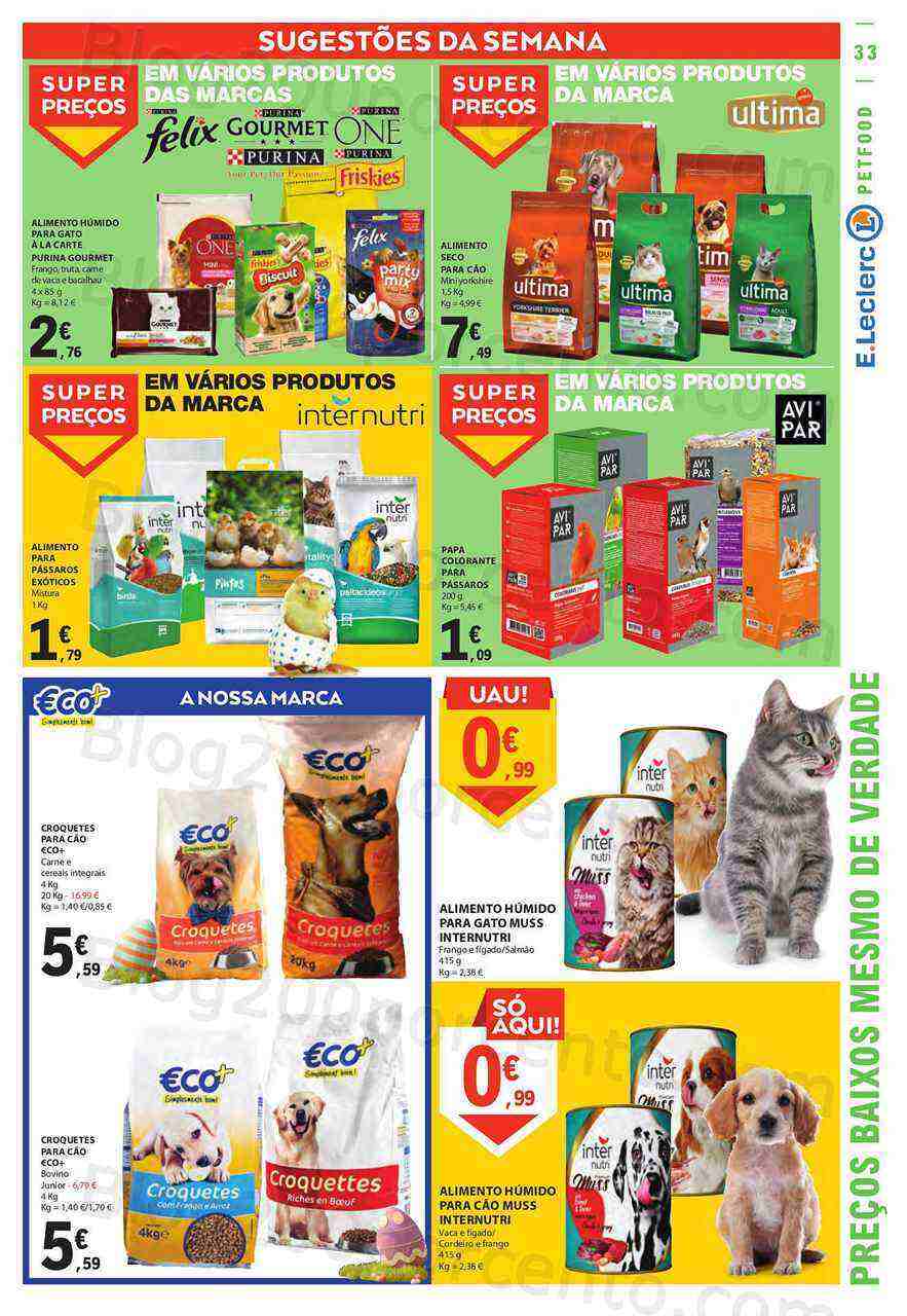 Antevisão Folheto E-LECLERC Páscoa Promoções de 30 março a 10 abril