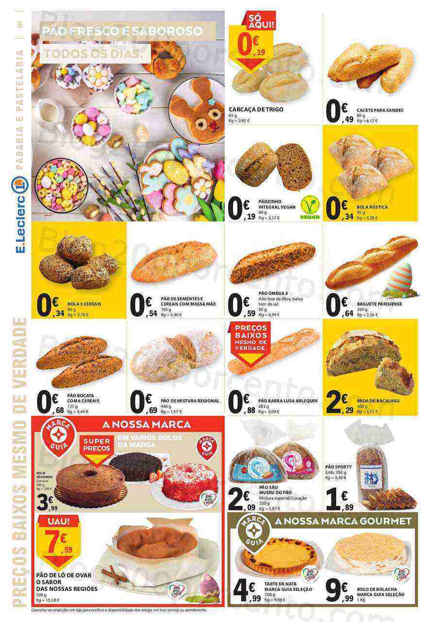Antevisão Folheto E-LECLERC Páscoa Promoções de 30 março a 10 abril