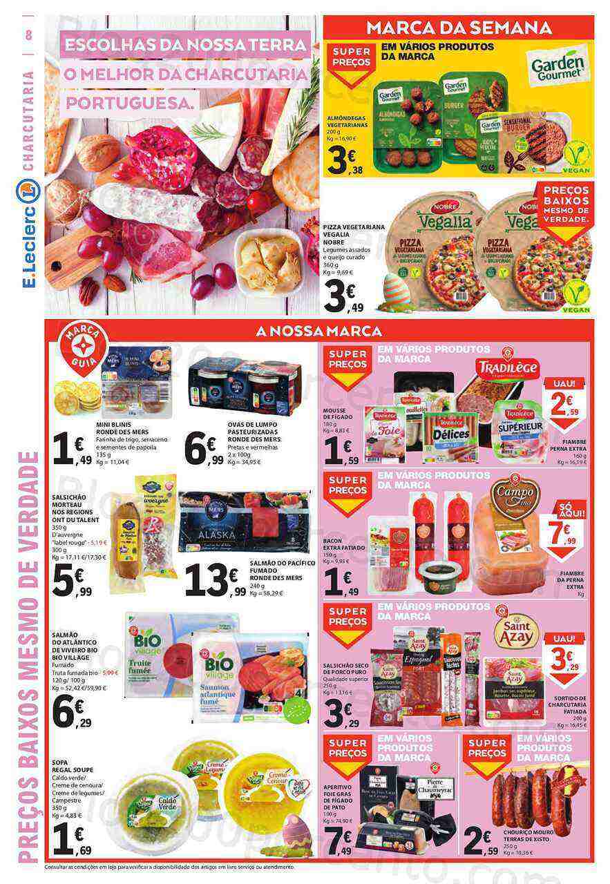 Antevisão Folheto E-LECLERC Páscoa Promoções de 30 março a 10 abril