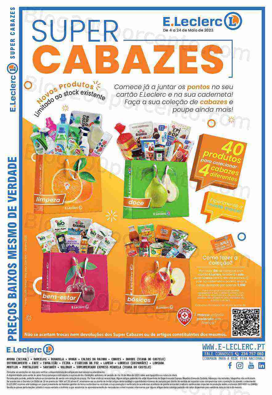 ALERTA - Estão de volta os Cabazes E-LECLERC Promoções de 4 a 24 maio