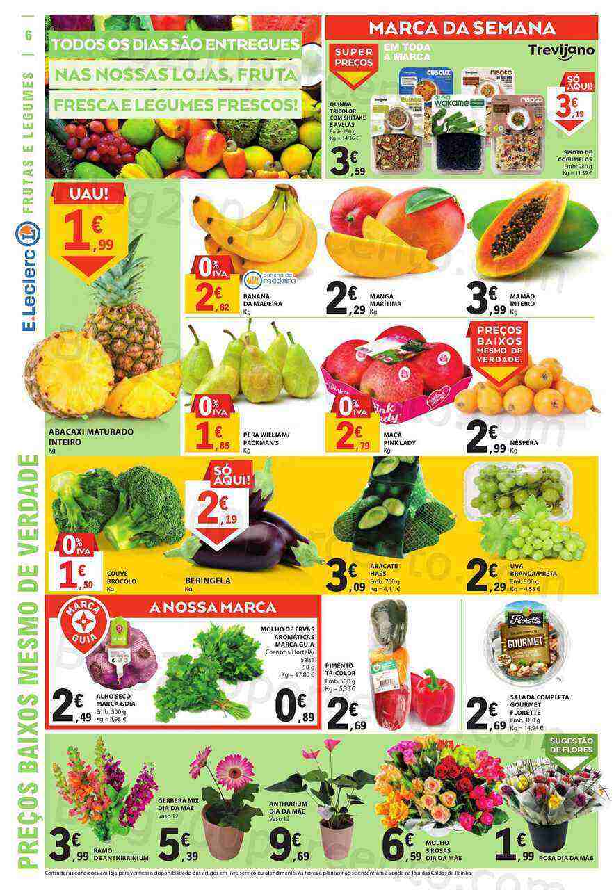 Antevisão Folheto E-LECLERC Promoções 4 a 10 maio