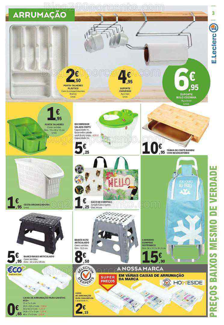 Antevisão Folheto E-LECLERC Bazar Verão Promoções de 6 a 19 julho