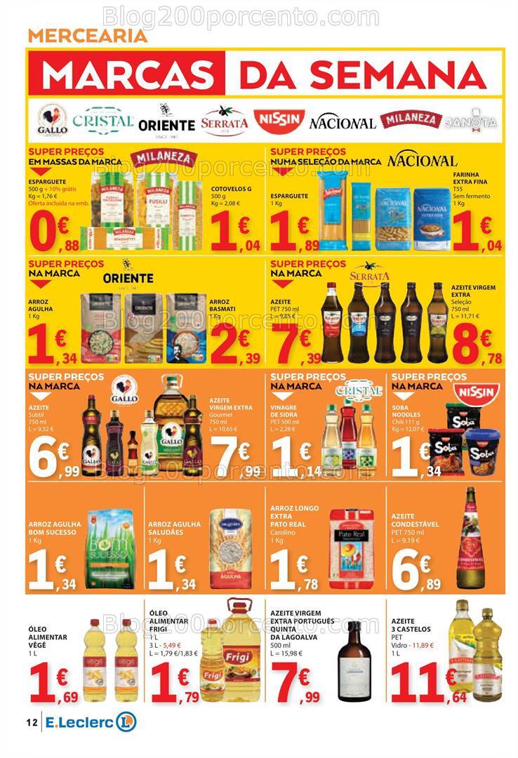 Antevisão Folheto E-LECLERC Promoções de 8 a 14 agosto