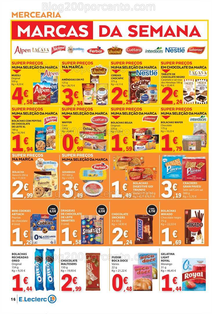 Antevisão Folheto E-LECLERC Promoções de 8 a 14 agosto