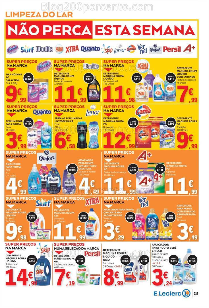 Antevisão Folheto E-LECLERC Promoções de 8 a 14 agosto