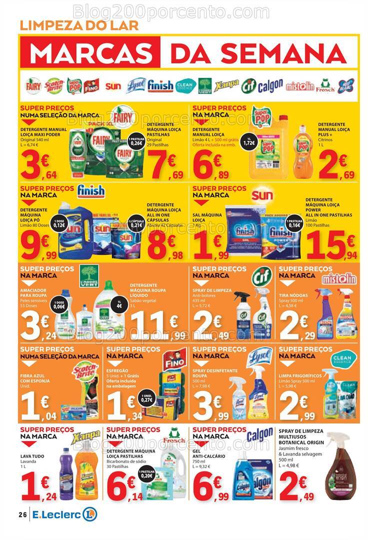 Antevisão Folheto E-LECLERC Promoções de 8 a 14 agosto