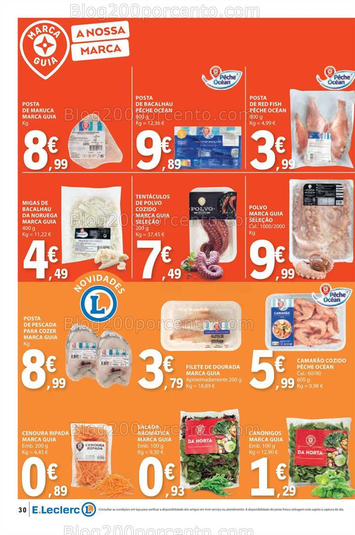 Antevisão Folheto E-LECLERC Promoções de 8 a 14 agosto