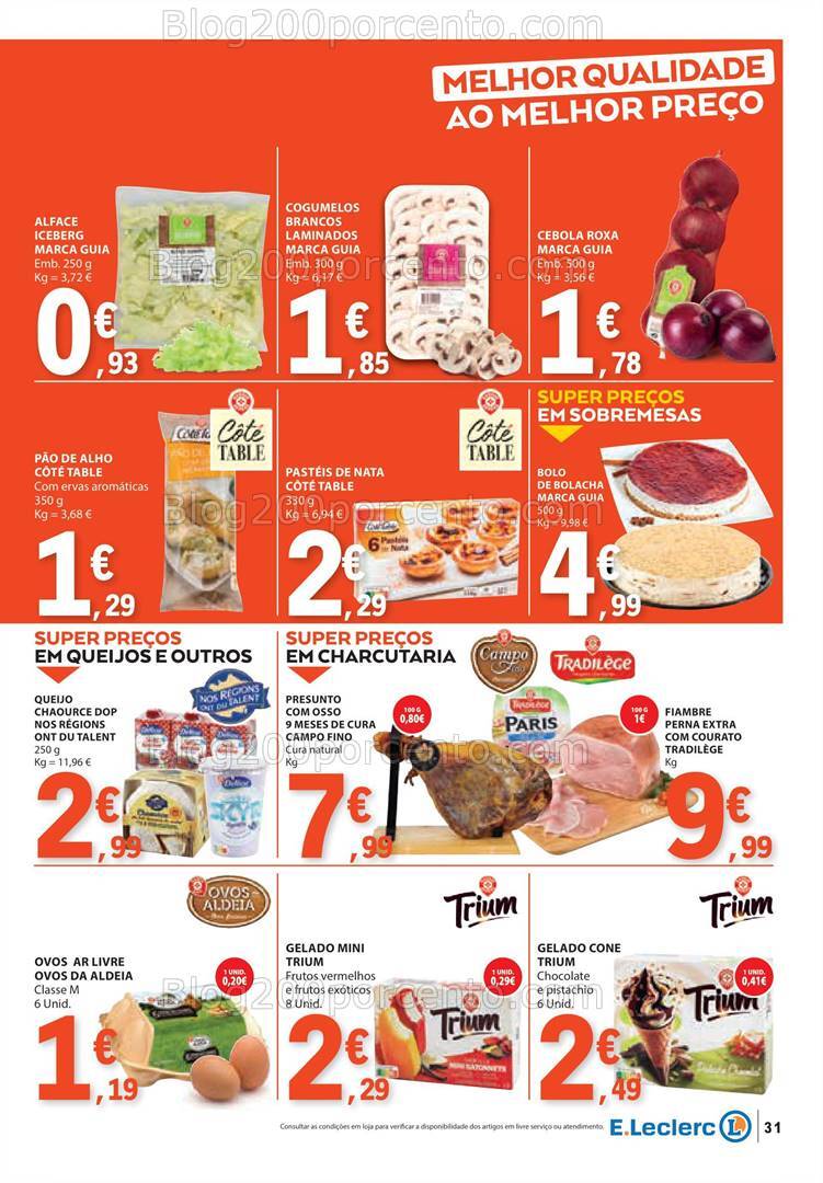 Antevisão Folheto E-LECLERC Promoções de 8 a 14 agosto