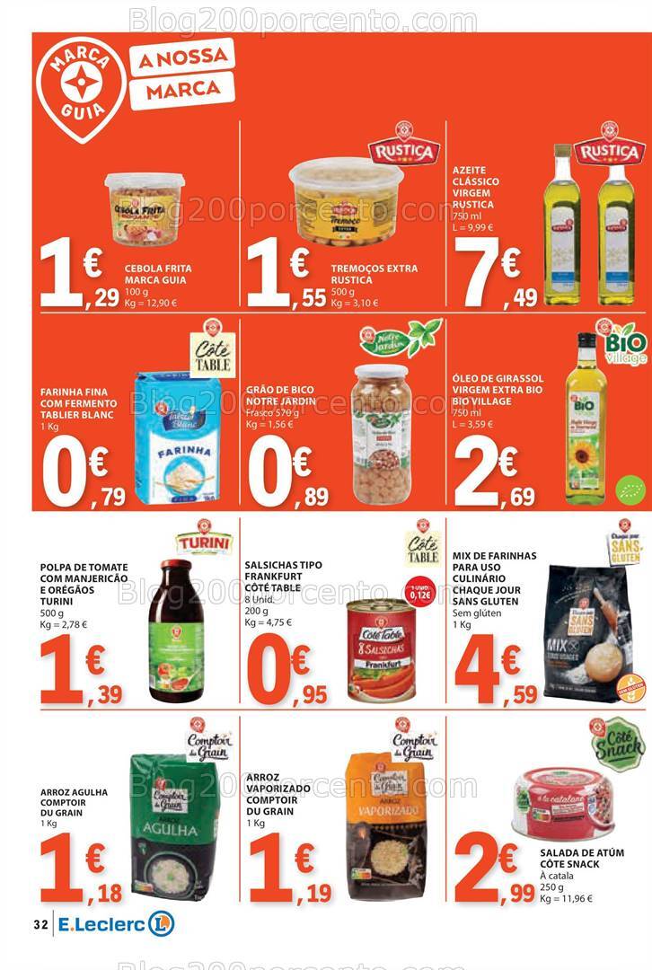 Antevisão Folheto E-LECLERC Promoções de 8 a 14 agosto