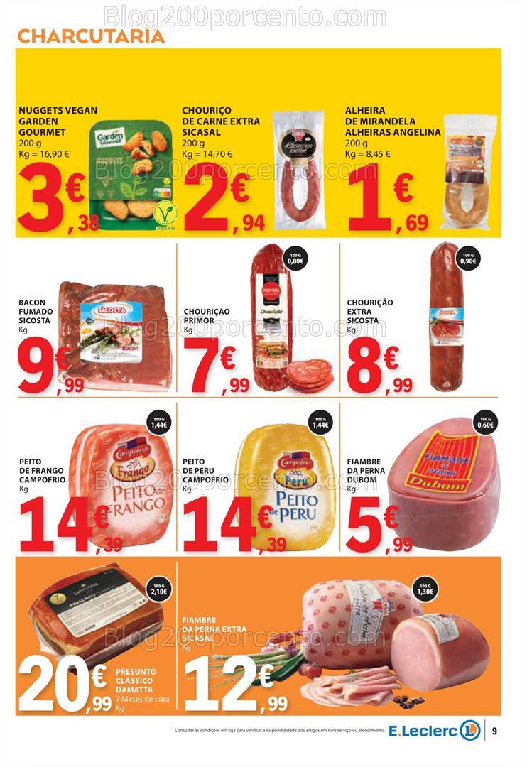 Antevisão Folheto E-LECLERC Promoções de 8 a 14 agosto