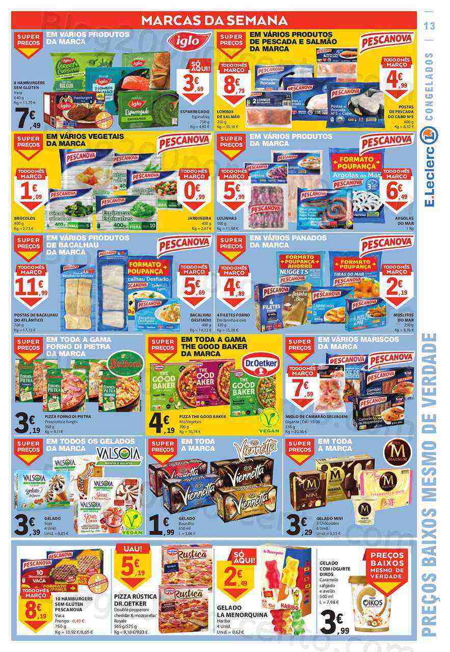 Antevisão Folheto E-LECLERC Promoções de 9 a 15 março