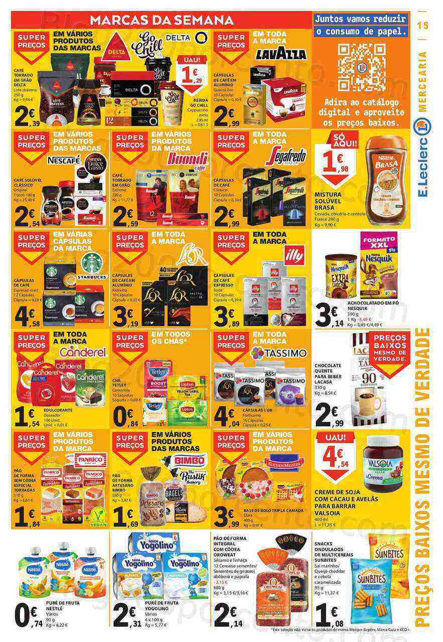 Antevisão Folheto E-LECLERC Promoções de 9 a 15 março