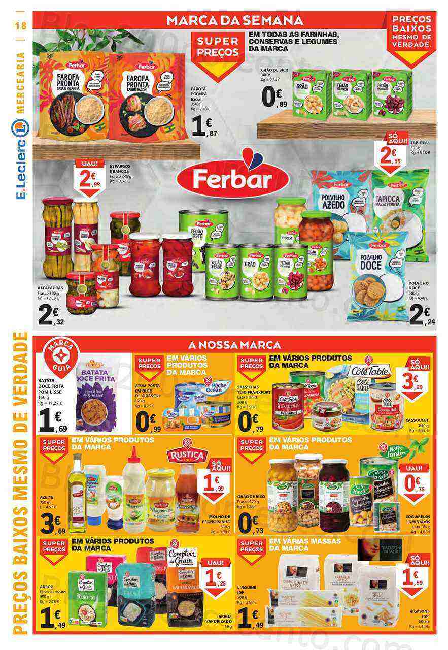 Antevisão Folheto E-LECLERC Promoções de 9 a 15 março