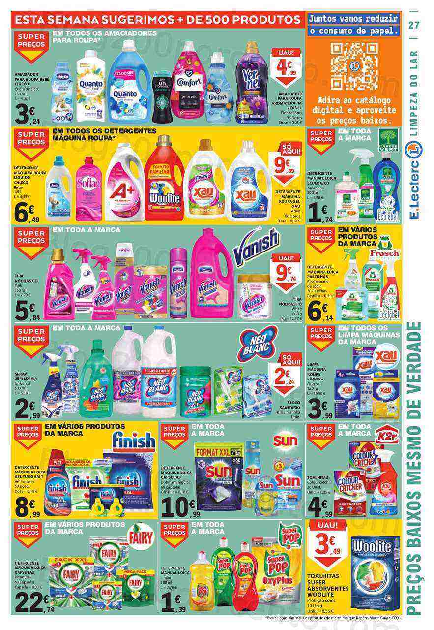 Antevisão Folheto E-LECLERC Promoções de 9 a 15 março