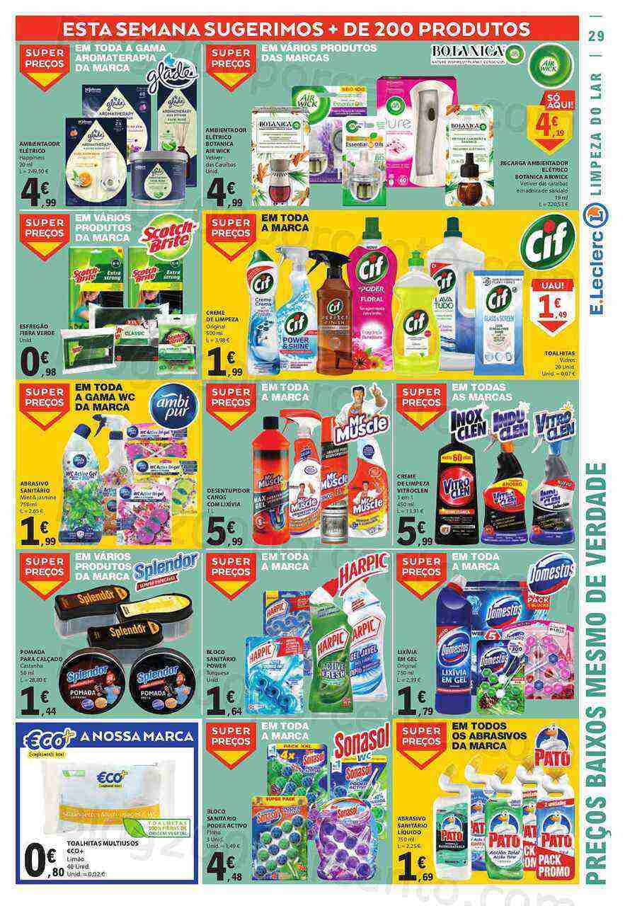 Antevisão Folheto E-LECLERC Promoções de 9 a 15 março