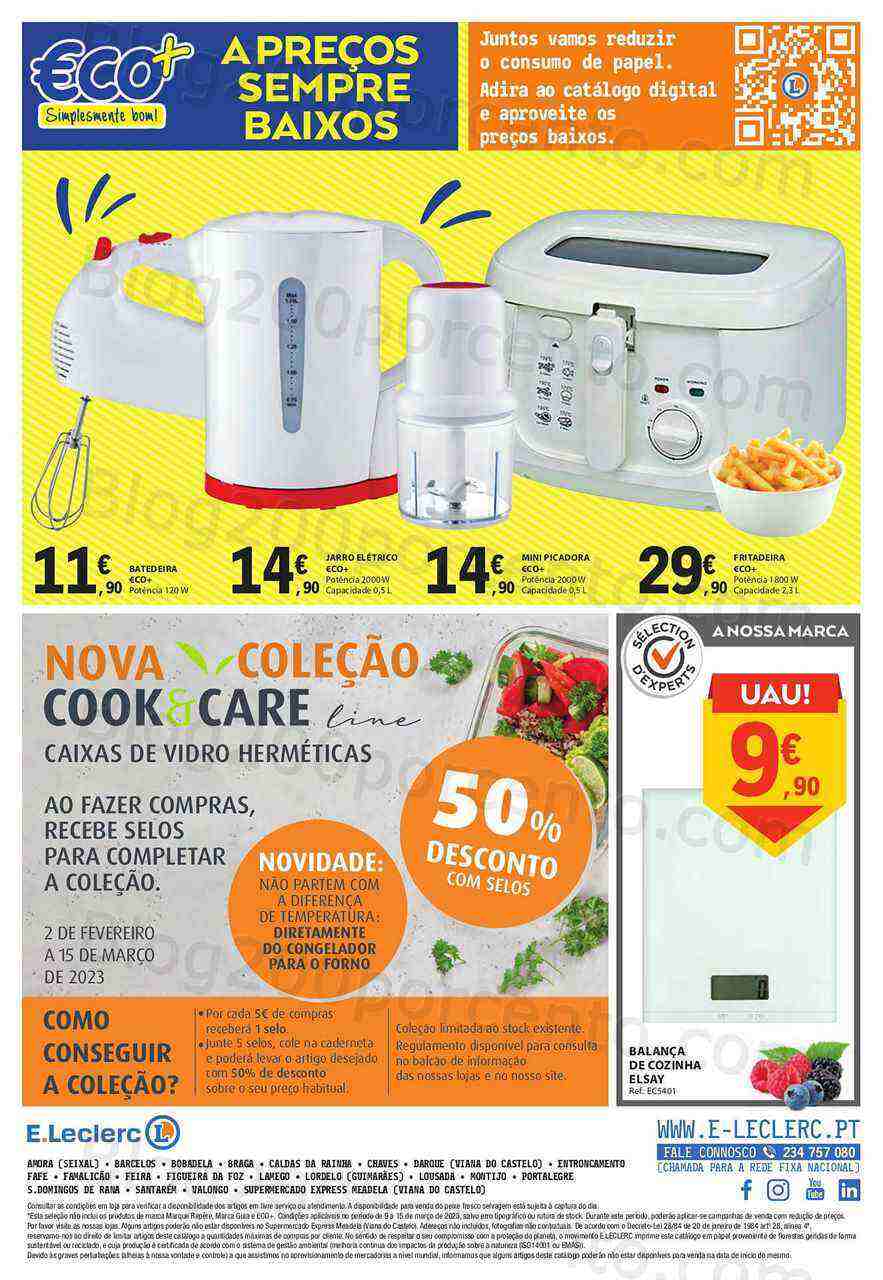 Antevisão Folheto E-LECLERC Promoções de 9 a 15 março