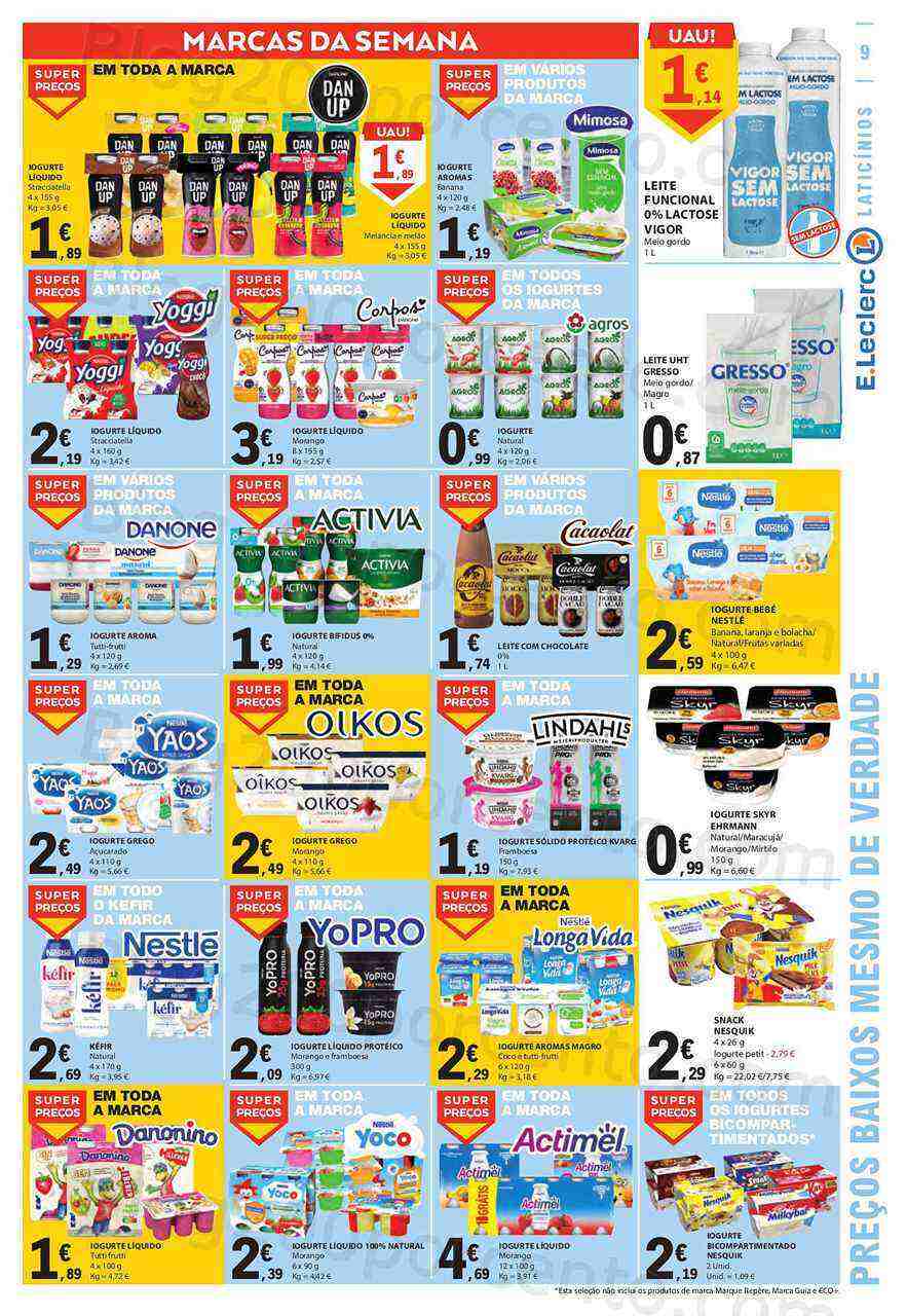 Antevisão Folheto E-LECLERC Promoções de 9 a 15 março