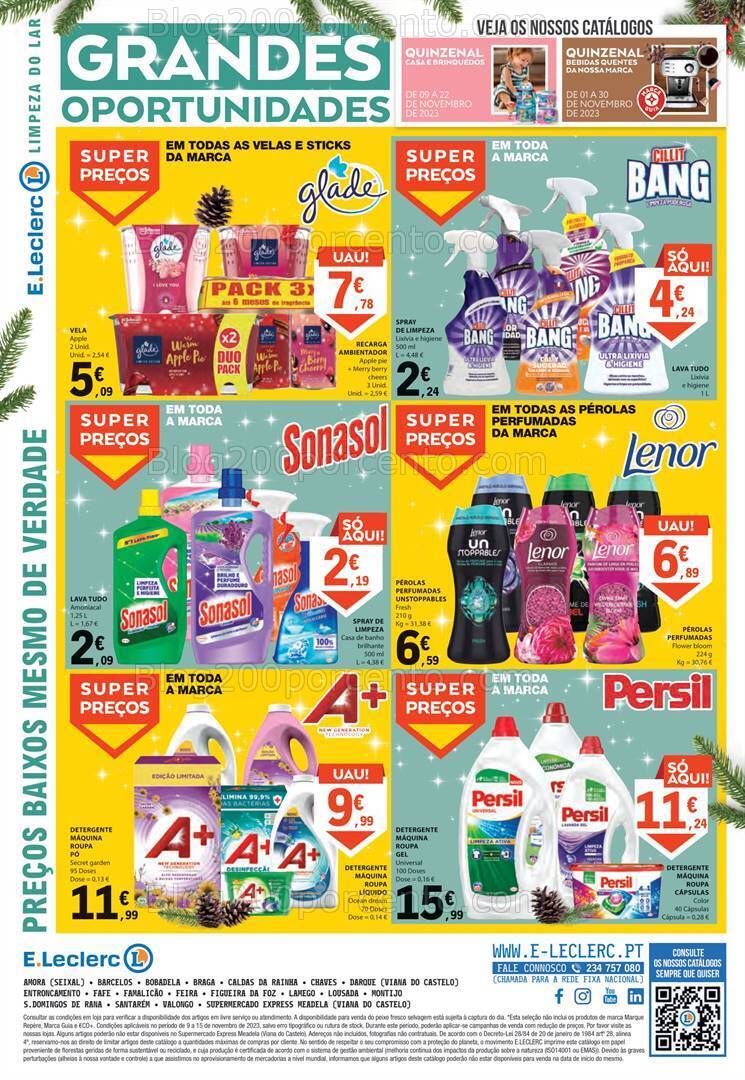 Antevisão Folheto E-LECLERC Promoções de 9 a 15 novembro