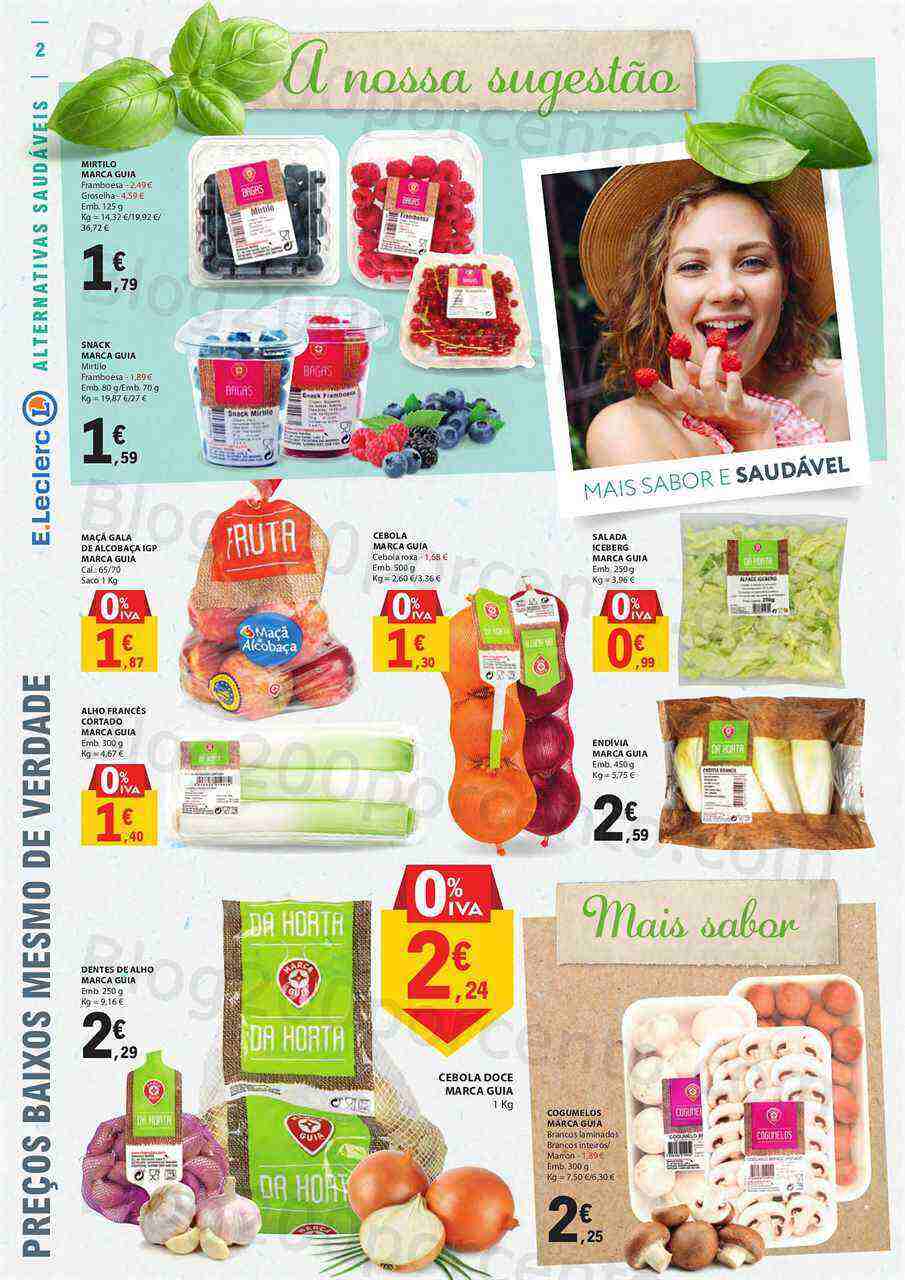 Antevisão Folheto E-LECLERC Especial Alimentação Saudável Promoções de 1 a 31 maio