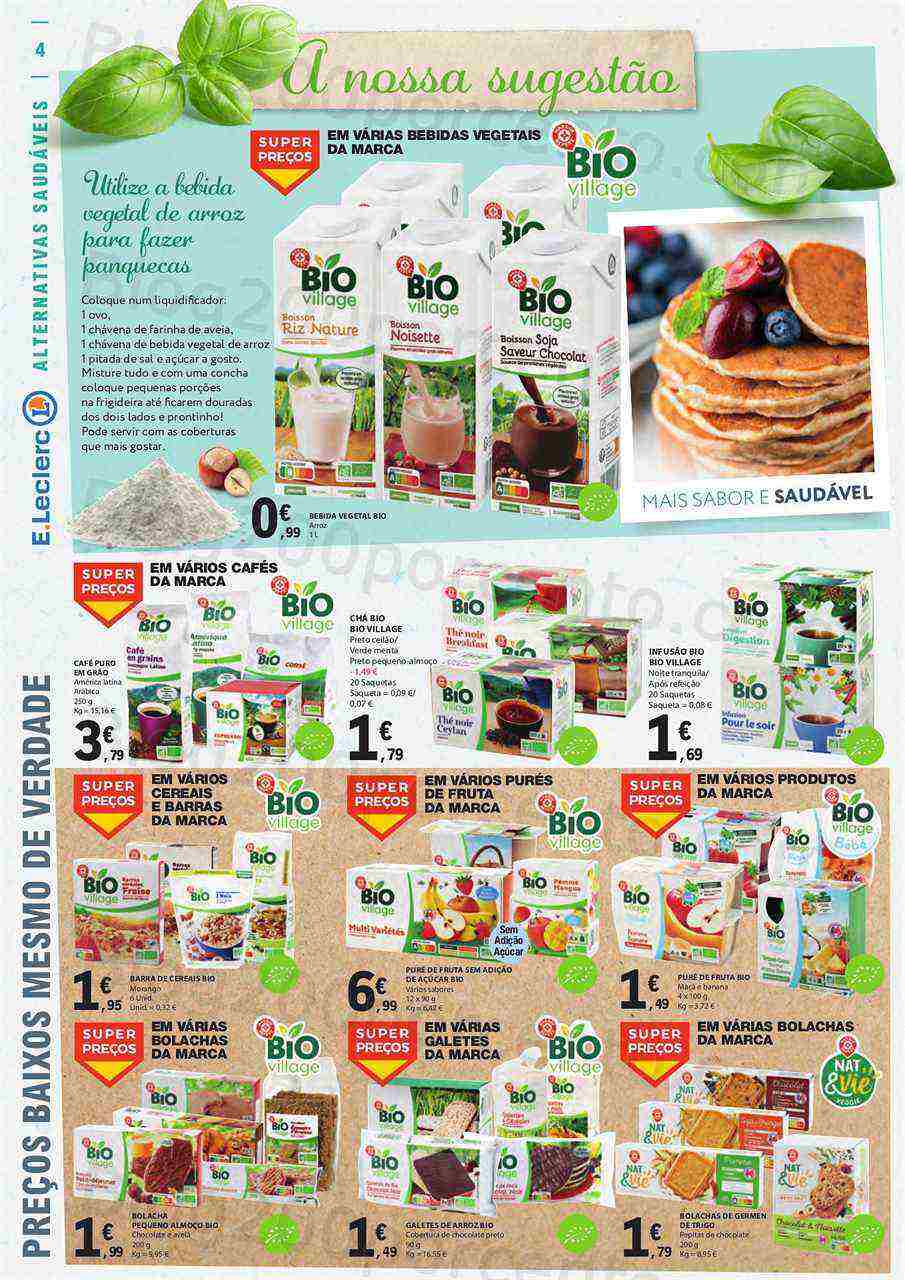 Antevisão Folheto E-LECLERC Especial Alimentação Saudável Promoções de 1 a 31 maio