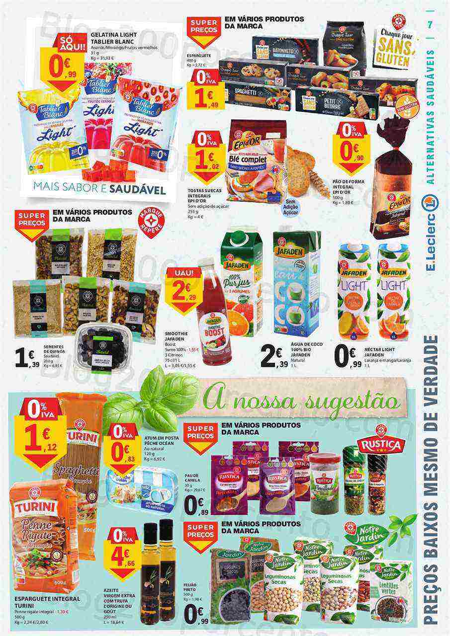 Antevisão Folheto E-LECLERC Especial Alimentação Saudável Promoções de 1 a 31 maio