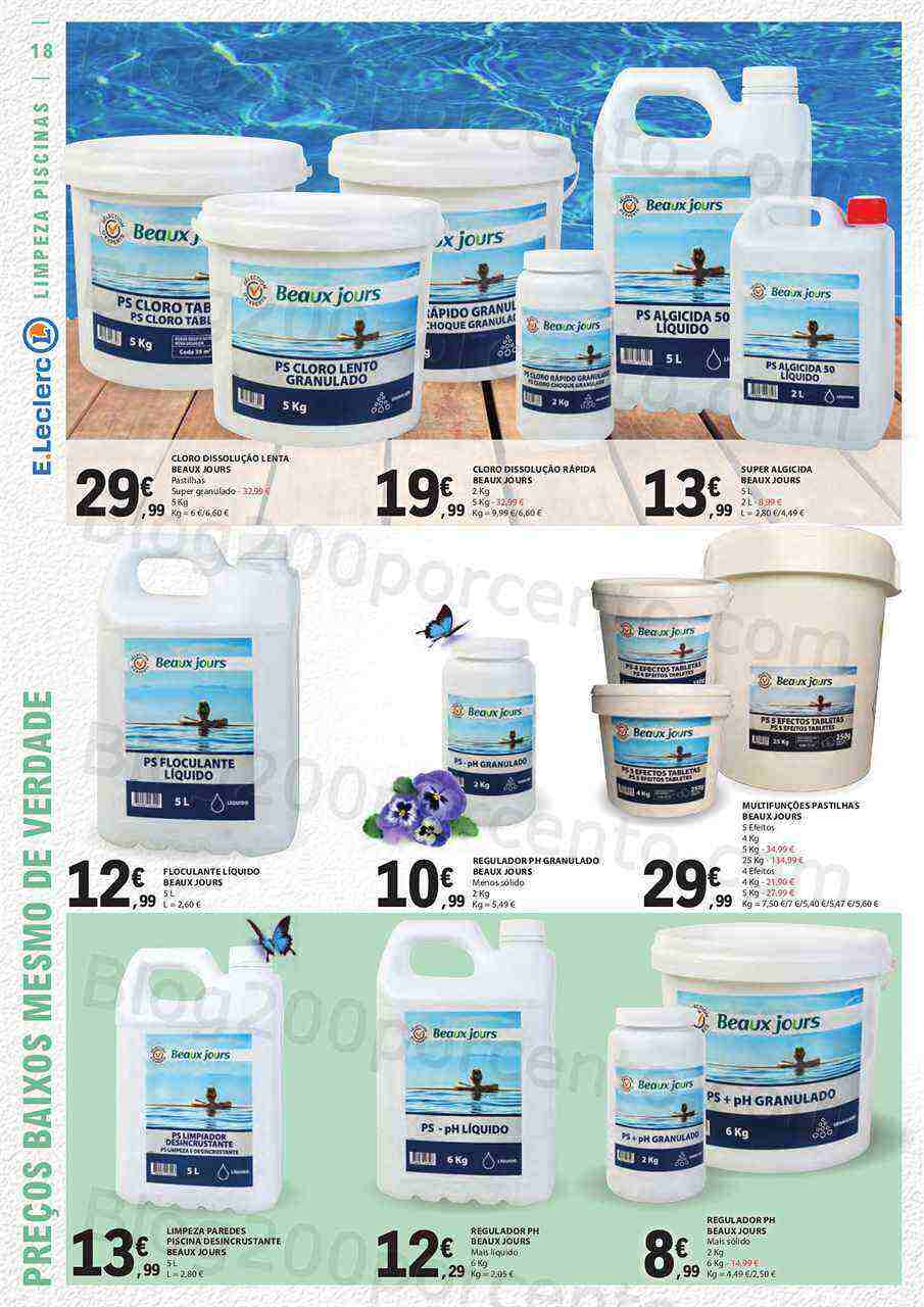 Antevisão Folheto E-LECLERC Especial Ar Livre Promoções de 2 a 28 maio