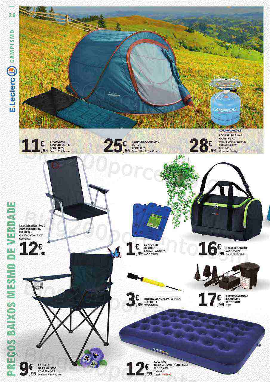 Antevisão Folheto E-LECLERC Especial Ar Livre Promoções de 2 a 28 maio