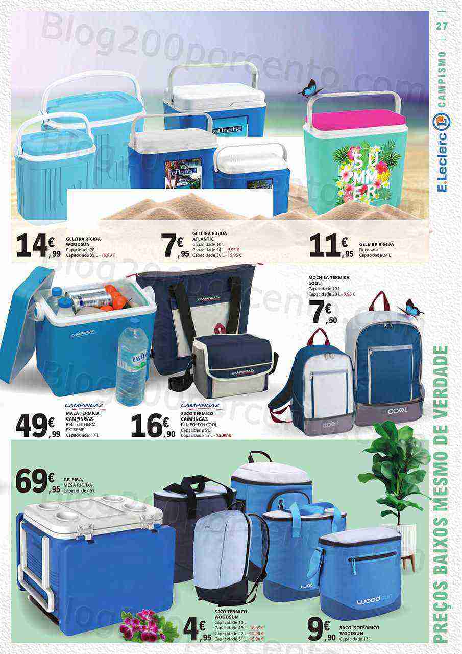 Antevisão Folheto E-LECLERC Especial Ar Livre Promoções de 2 a 28 maio