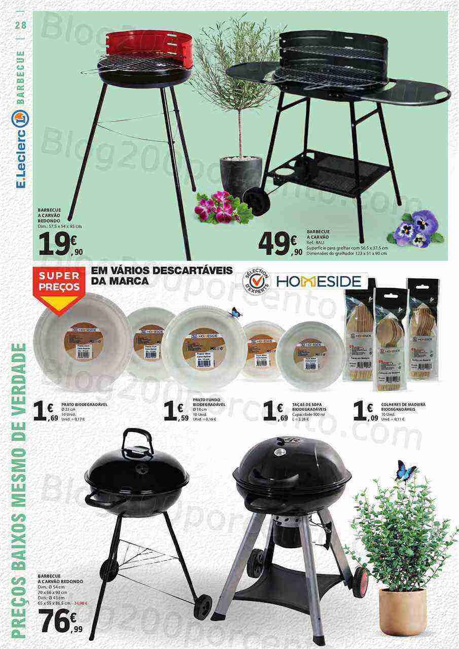 Antevisão Folheto E-LECLERC Especial Ar Livre Promoções de 2 a 28 maio