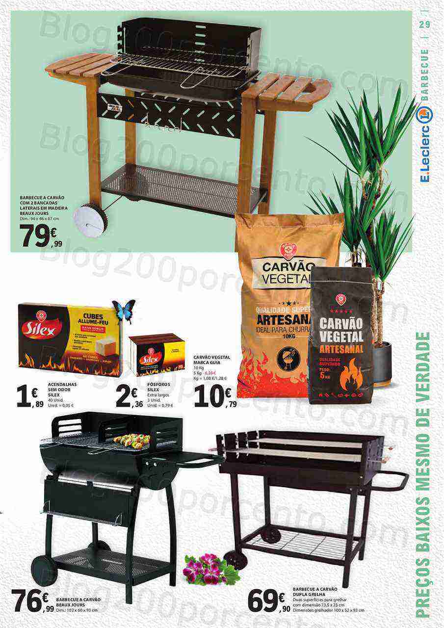 Antevisão Folheto E-LECLERC Especial Ar Livre Promoções de 2 a 28 maio