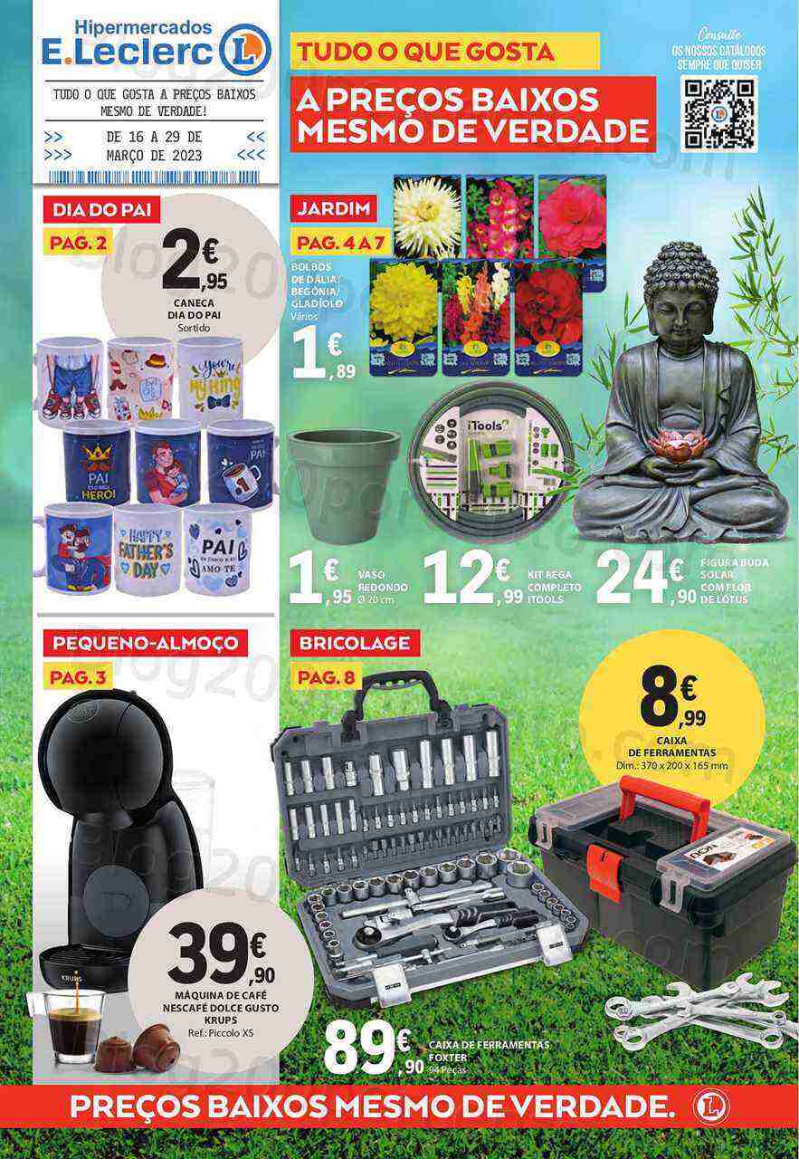 Antevisão Folheto E-LECLERC Promoções de 16 a 29 março