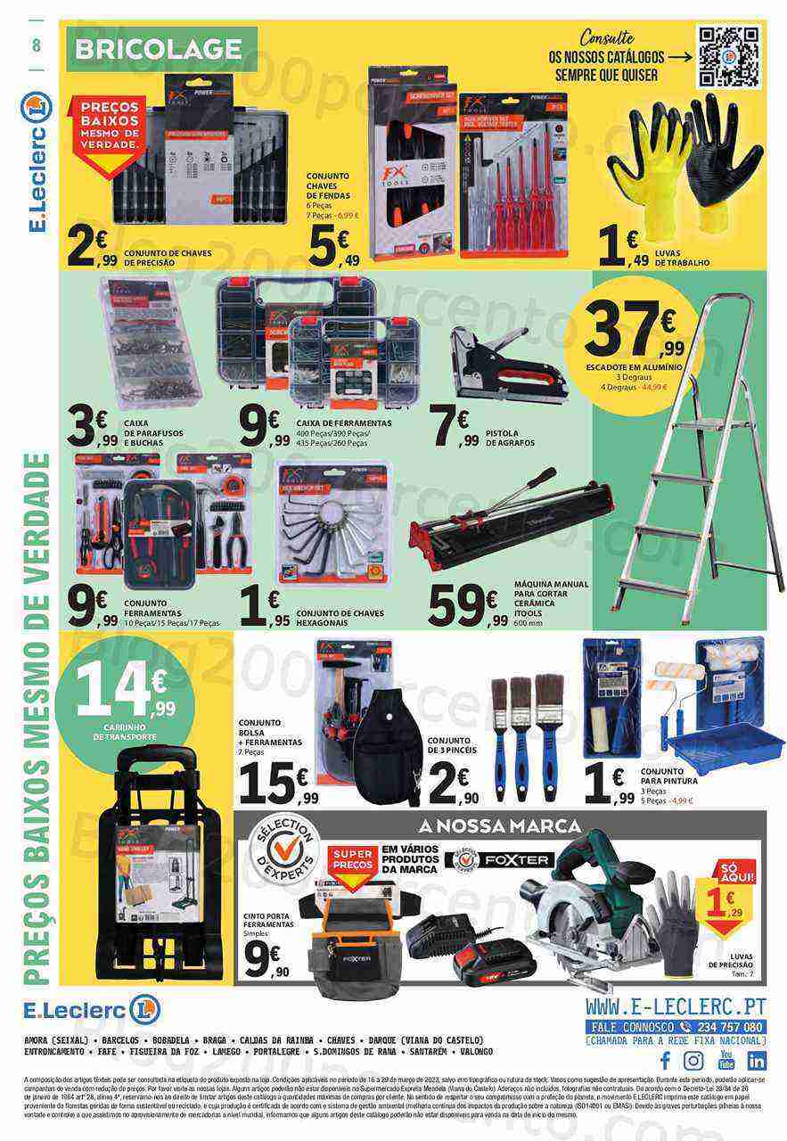 Antevisão Folheto E-LECLERC Promoções de 16 a 29 março